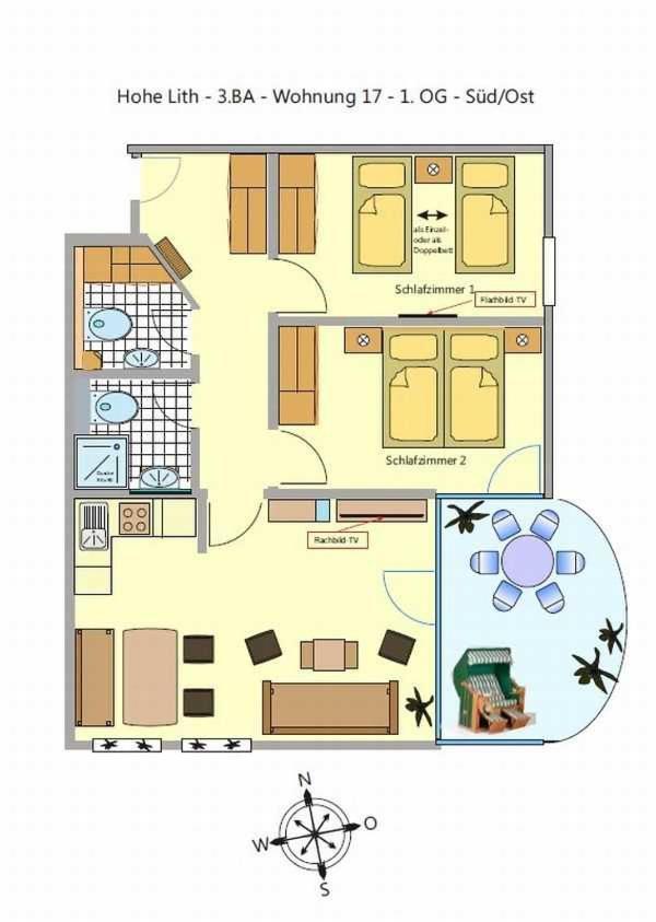 Hp Touristik - Residenz Hohe Lith Neu 3 1 2 Apartment Cuxhaven Luaran gambar